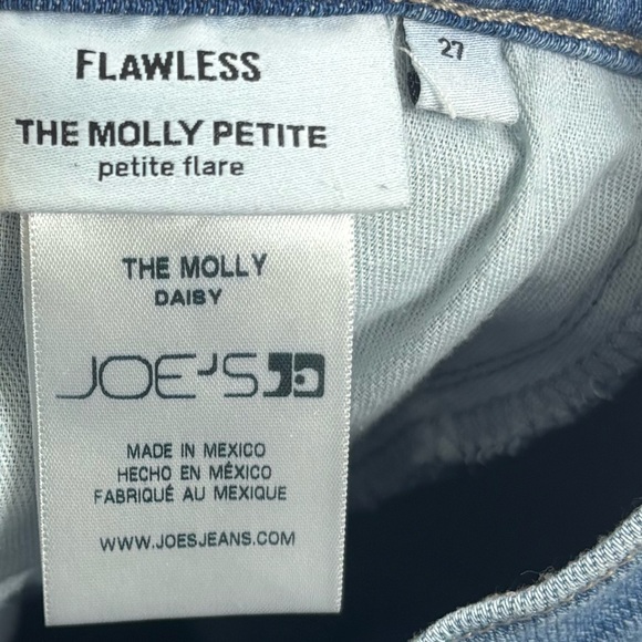 NWOT Joe’s Jeans Molly Petite Flare Light Wash Comfort Stretch Jeans Blue 27 - Picture 7 of 9